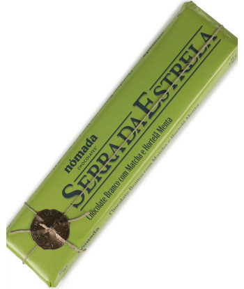 Tablete de Chocolate Branco com Matcha e Hortelã Nómada 300g